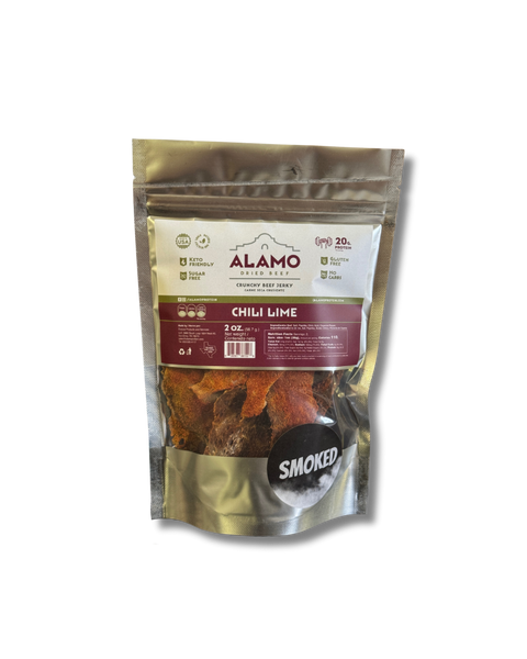 Chili Lime Smoked Crunchy Beef Jerky 2oz