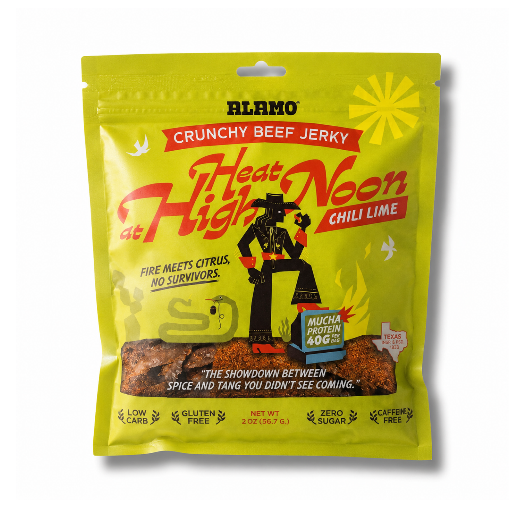 Heat at High Noon – Chili Lime | High-Protein Crunchy Beef Jerky